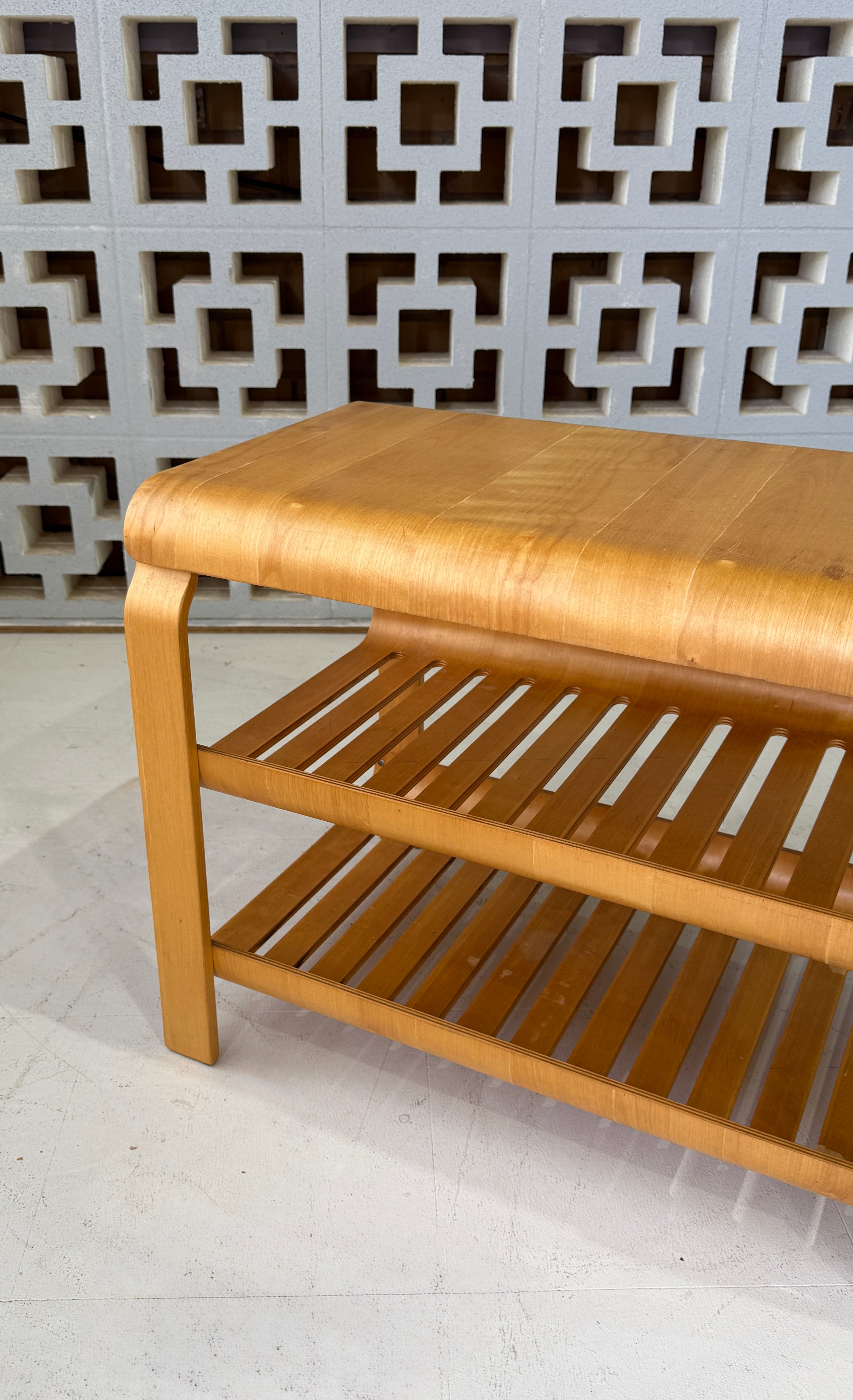 Vintage Console / Side Table in Beechwood
