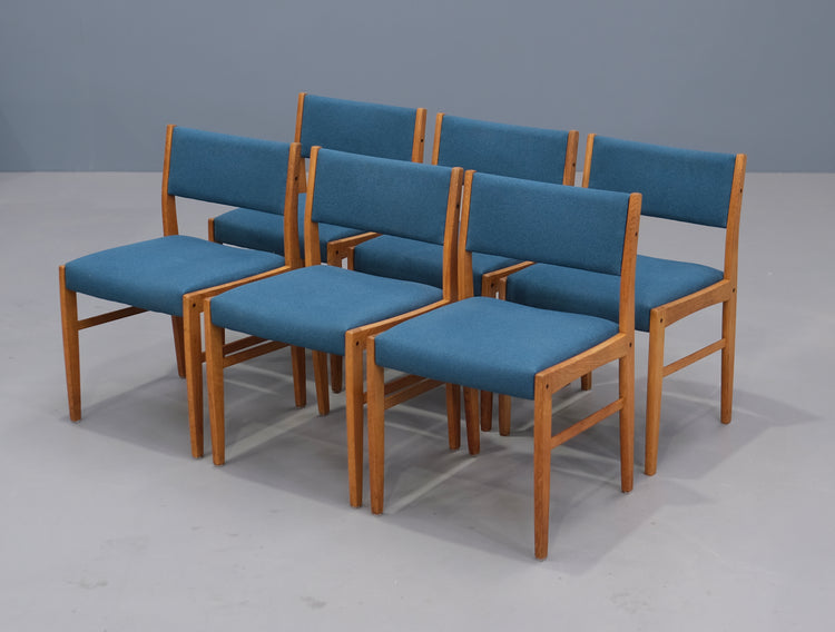 Six Danish Dining Chairs in Oak