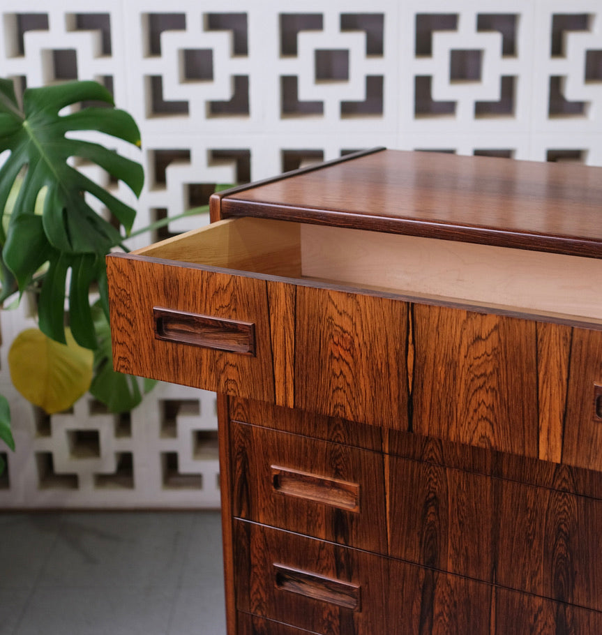 Danish Chest of Drawers in Rosewood
