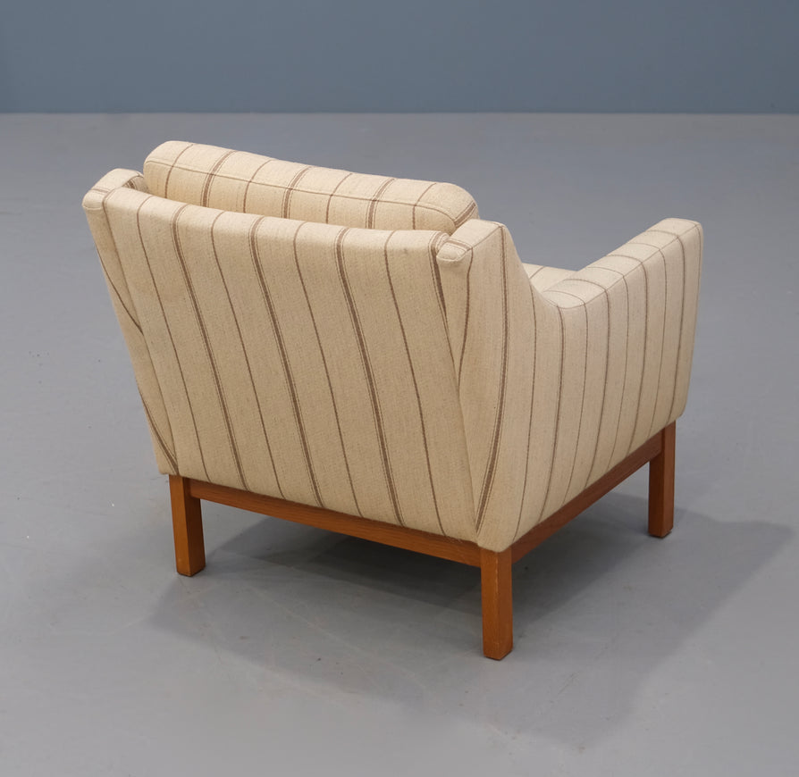 Danish Lounge Chair in Wool