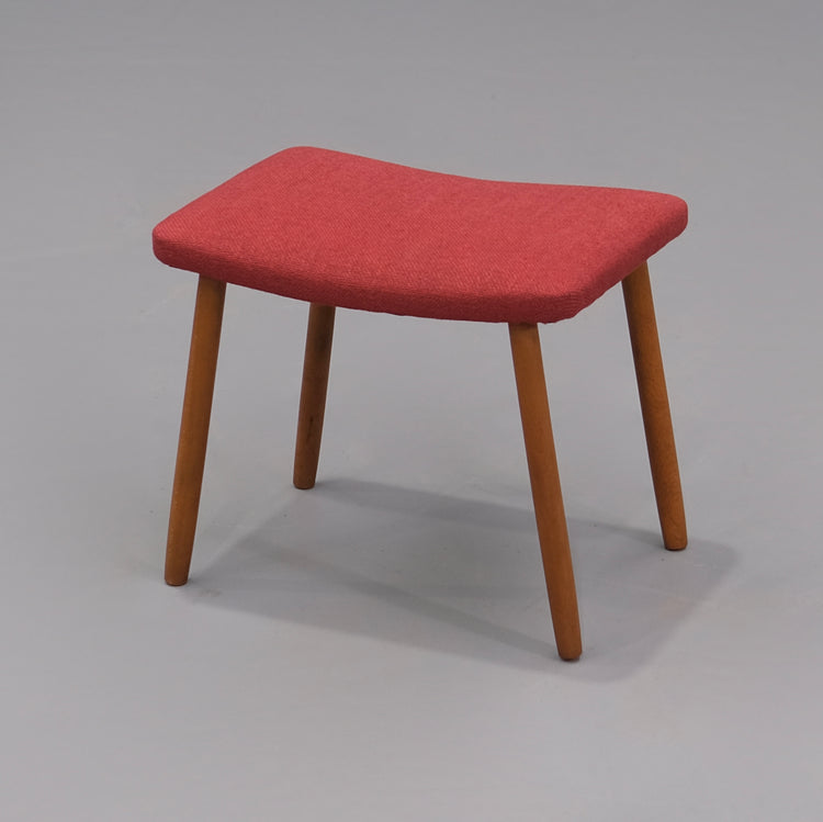 Danish Footstool in in New Fabric