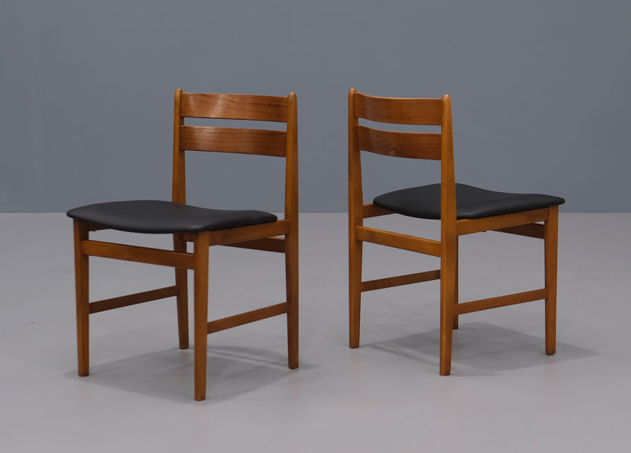 Four Danish Dining Chairs in Teak