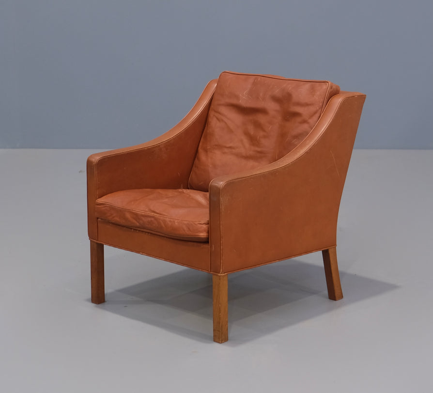 Mogensen 2207 Lounge Chair in Cognac Leather
