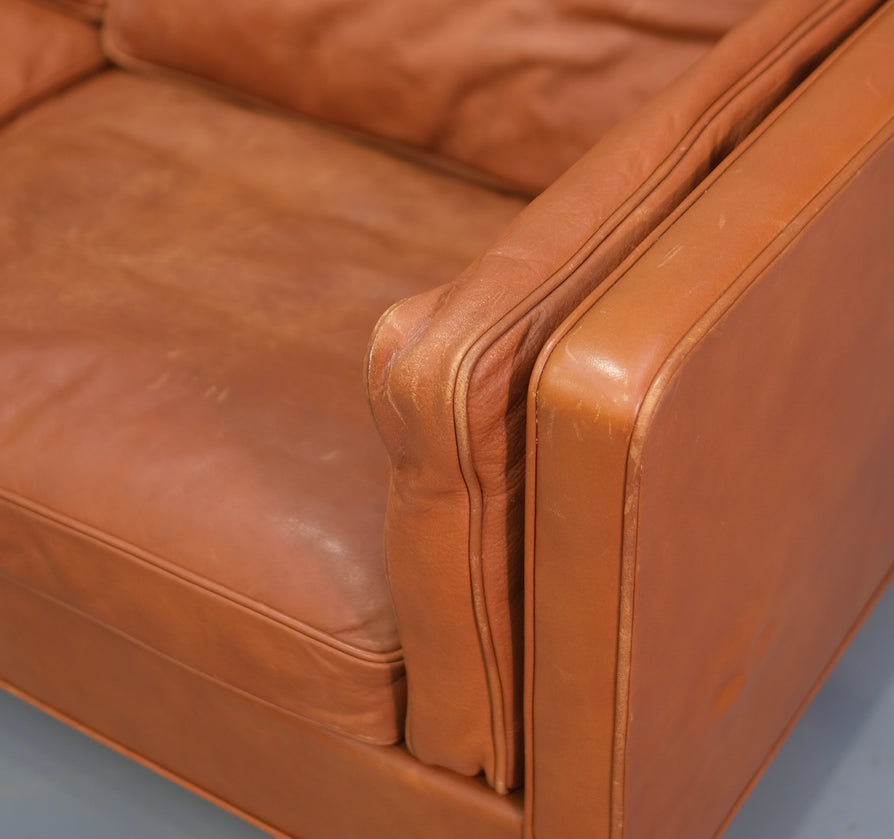 Børge Mogensen 2213 Sofa in Cognac Leather