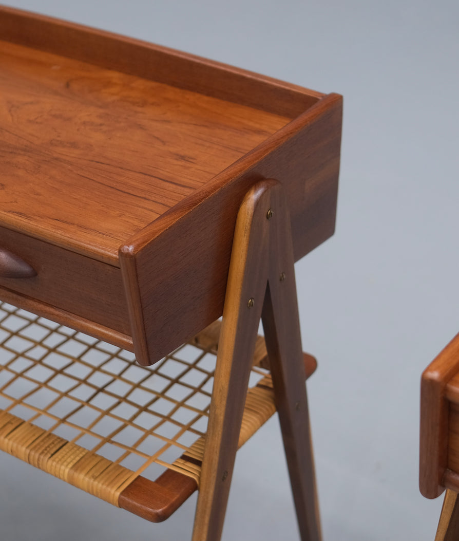 Matched Pair of Søren Rasmussen Bedside Tables