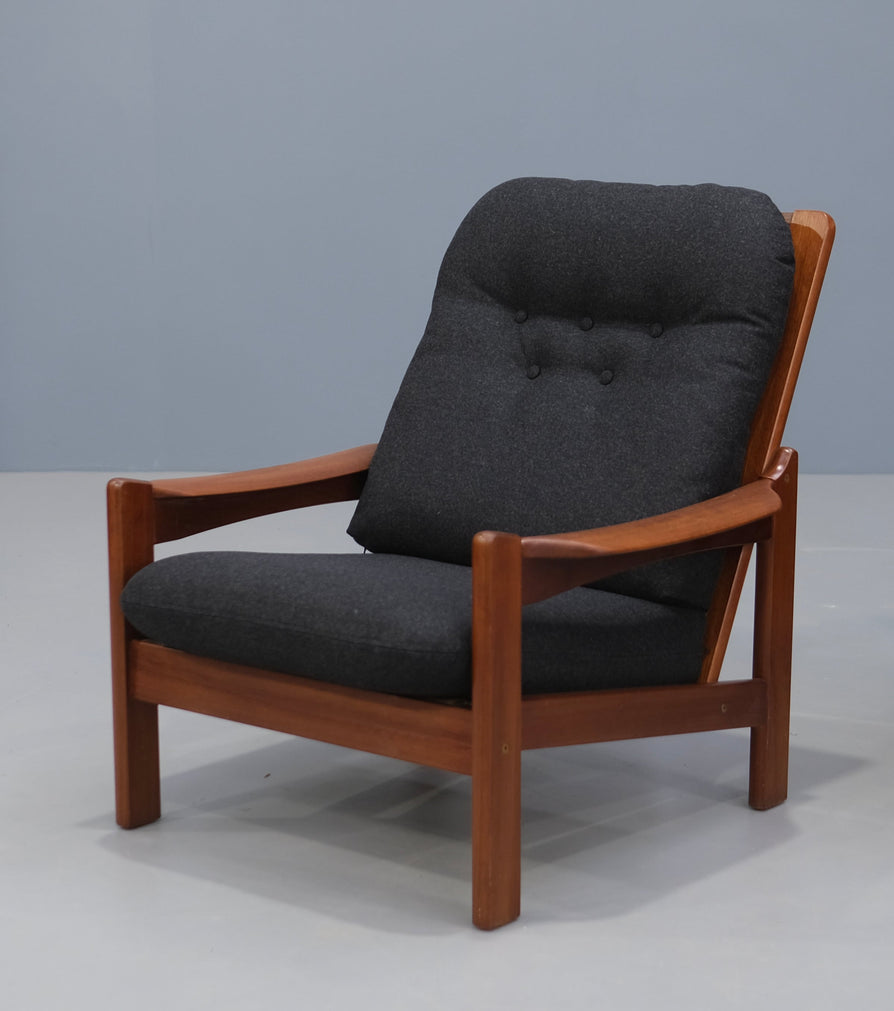 Pair of Danish Deluxe Lounge Chairs