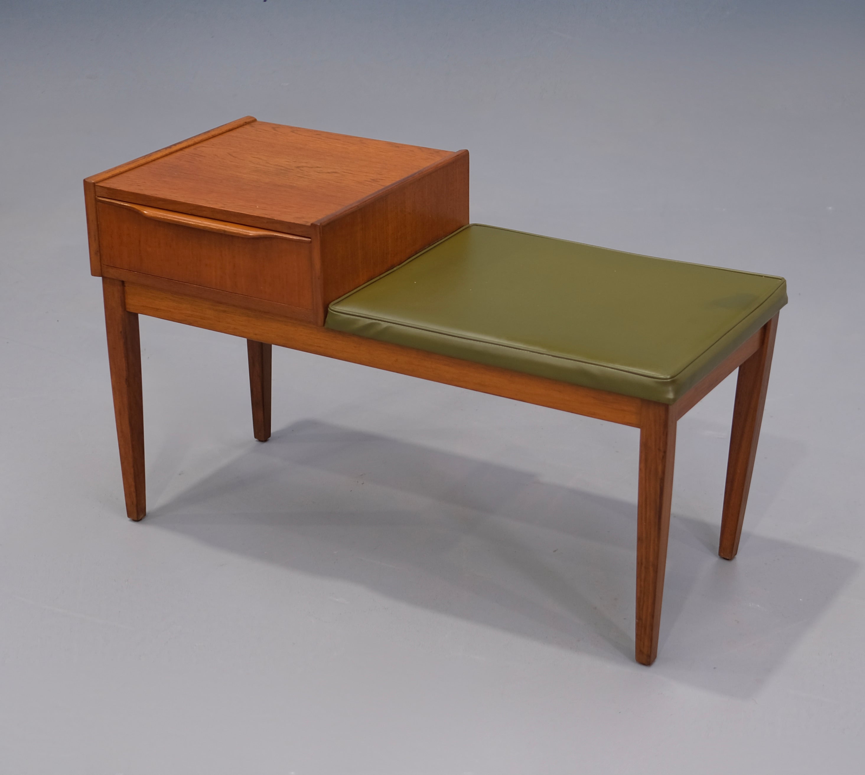 Mid-Century Telephone Table in Teak – Grandfather's Axe