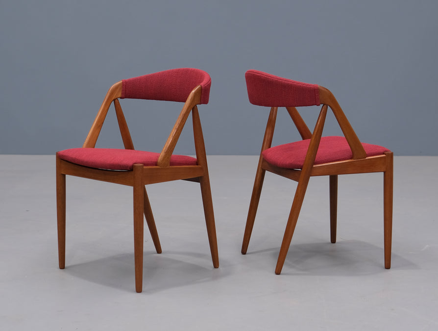 Six Kai Kristiansen #31 Dining Chairs in Teak