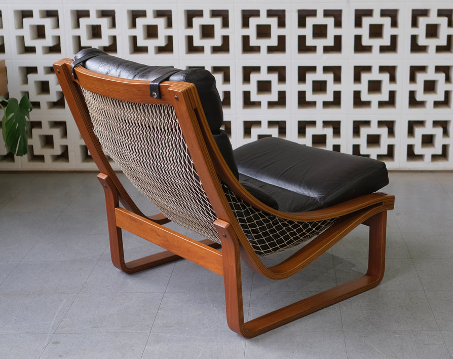 Tessa T4 Lounge Chair in Brown Leather