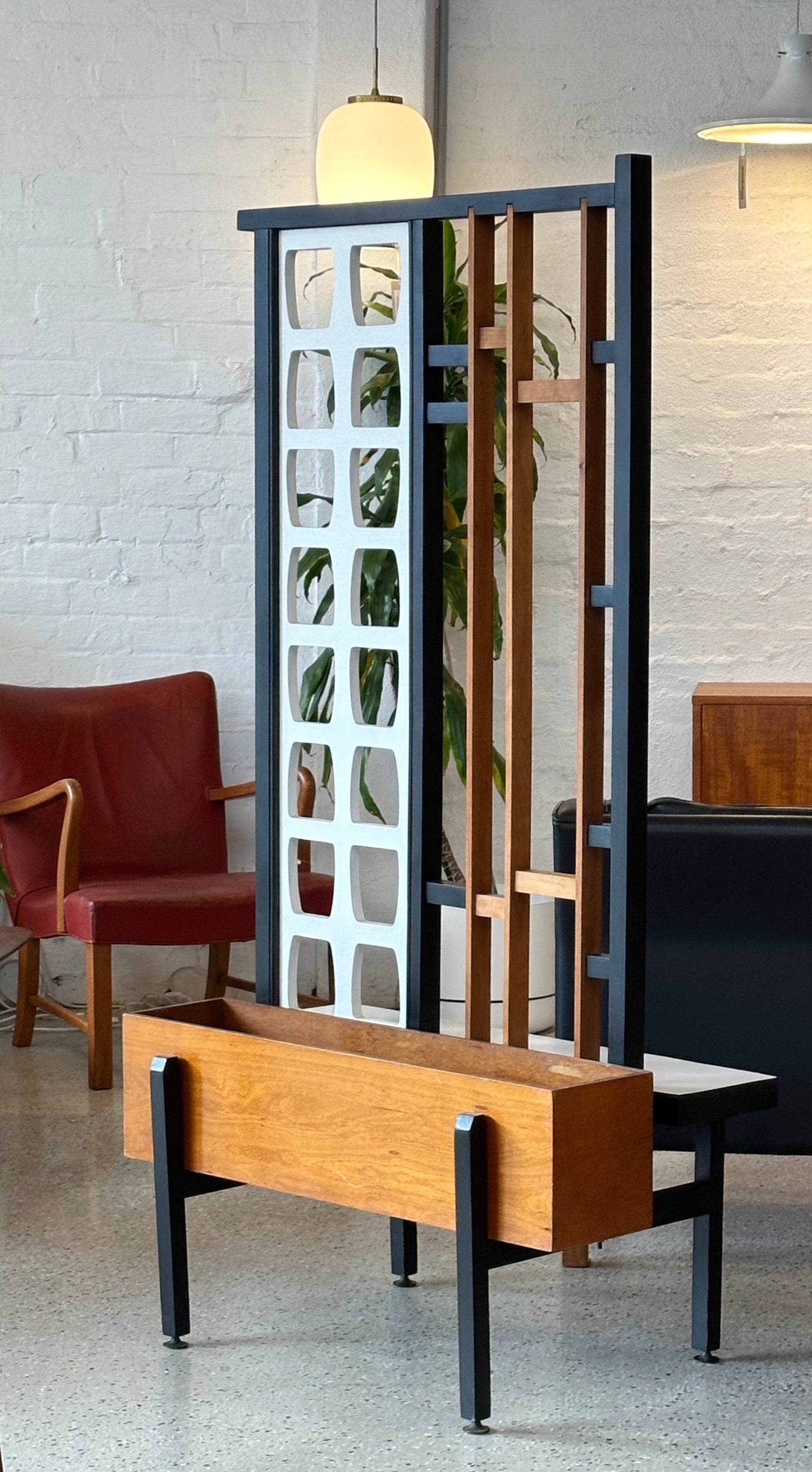 Planter Room Divider With Lights