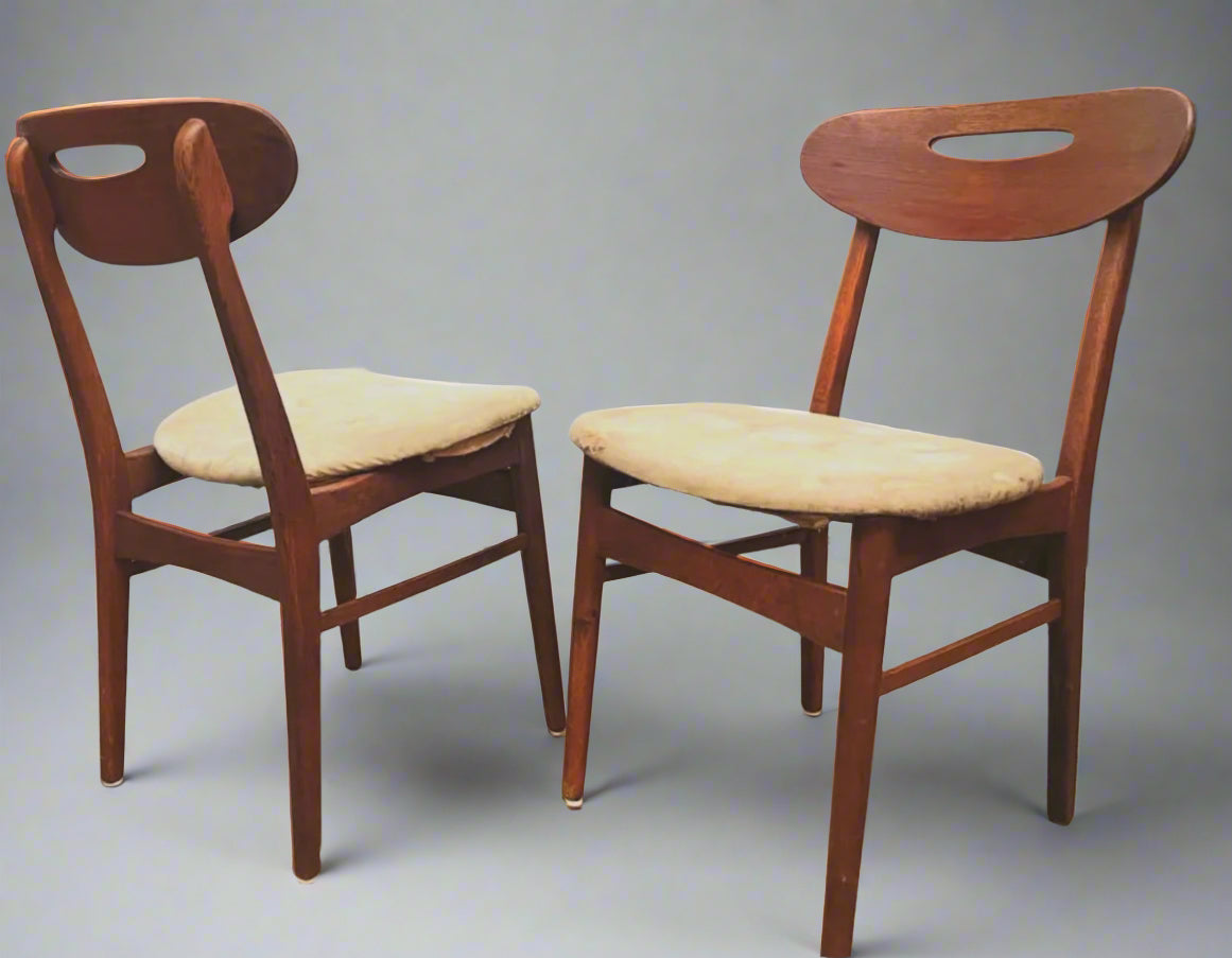 Four Danish Dining Chairs in Teak
