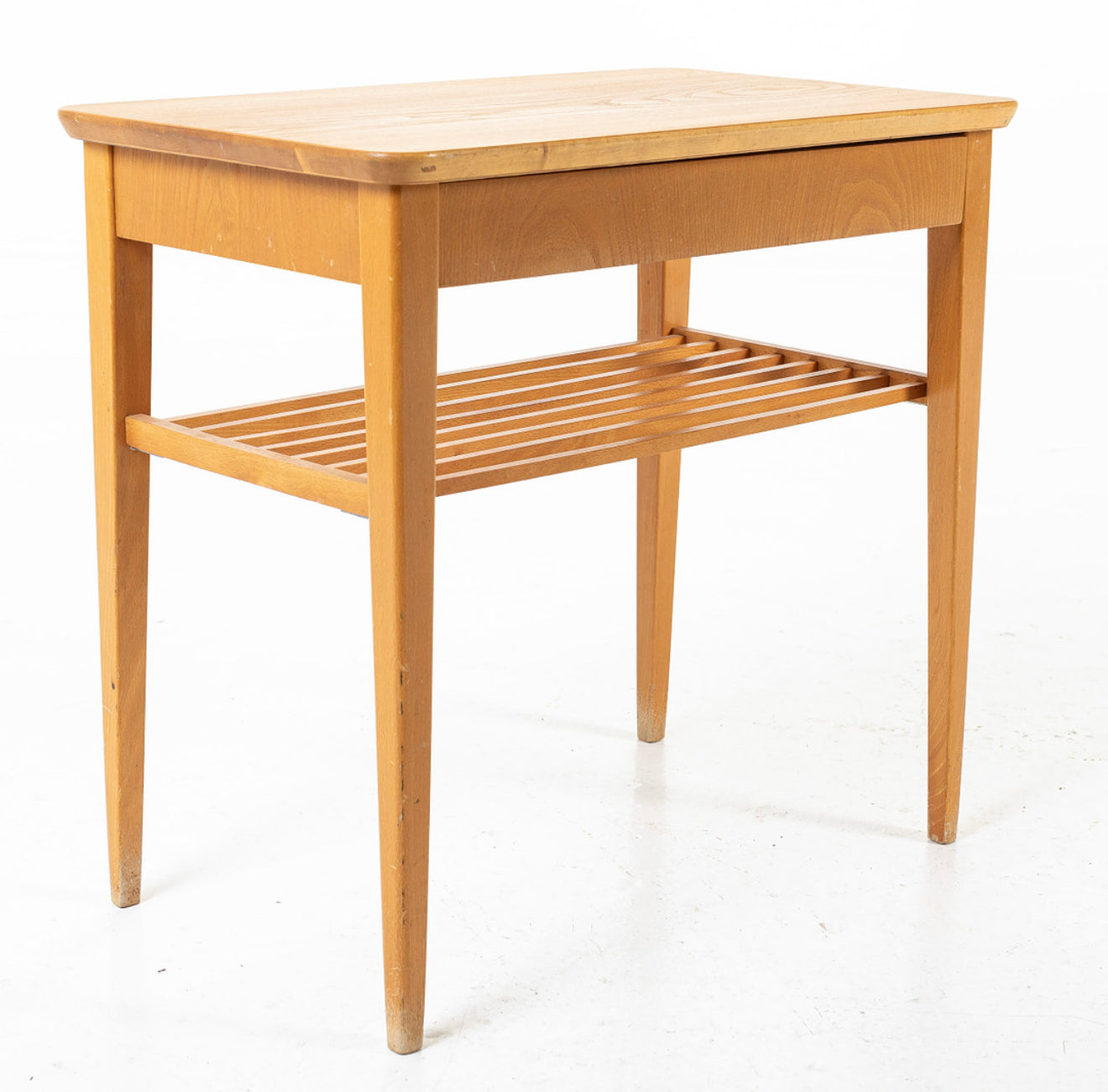 Pair of Swedish 1950s Bedside Tables in Beech