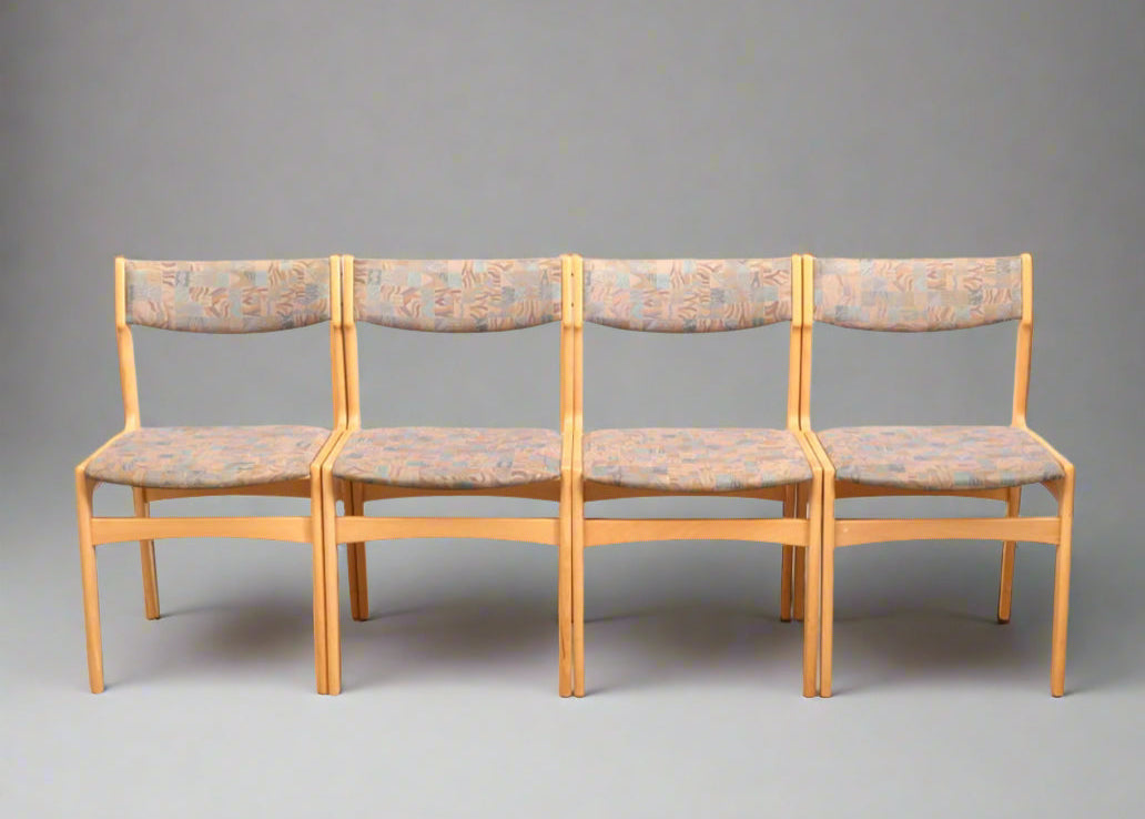 Four Erik Buch Dining Chairs in Oak