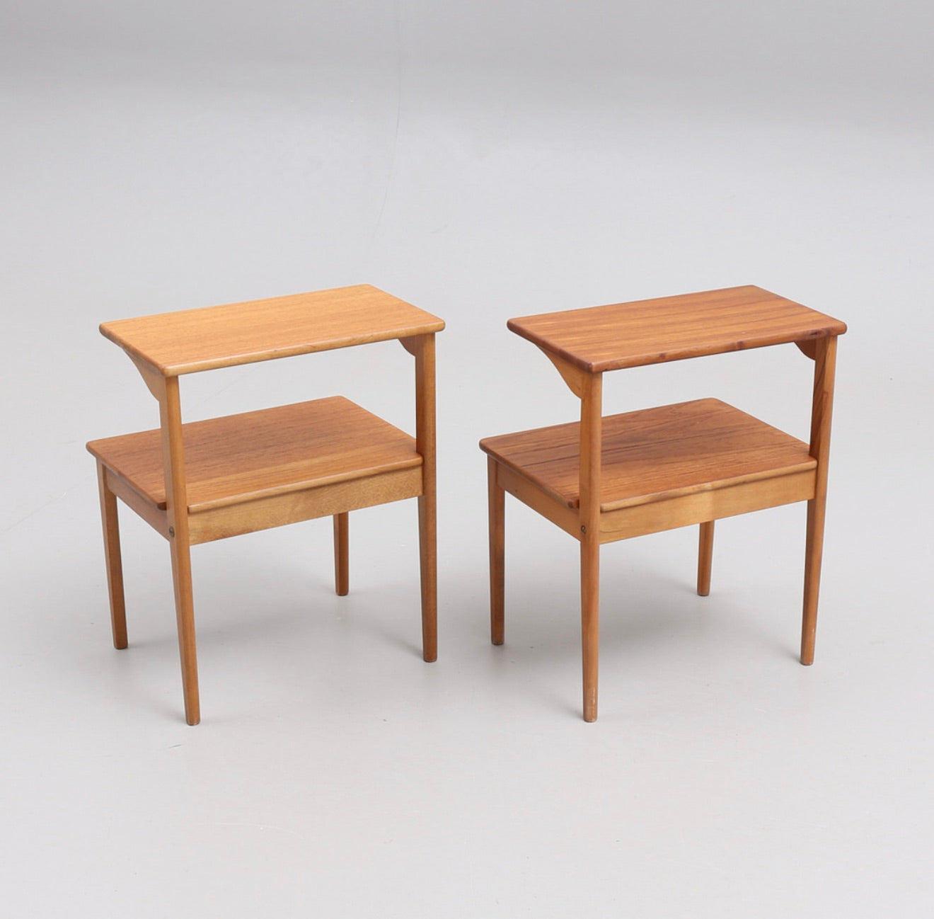 Pair of Teak Bedside Tables