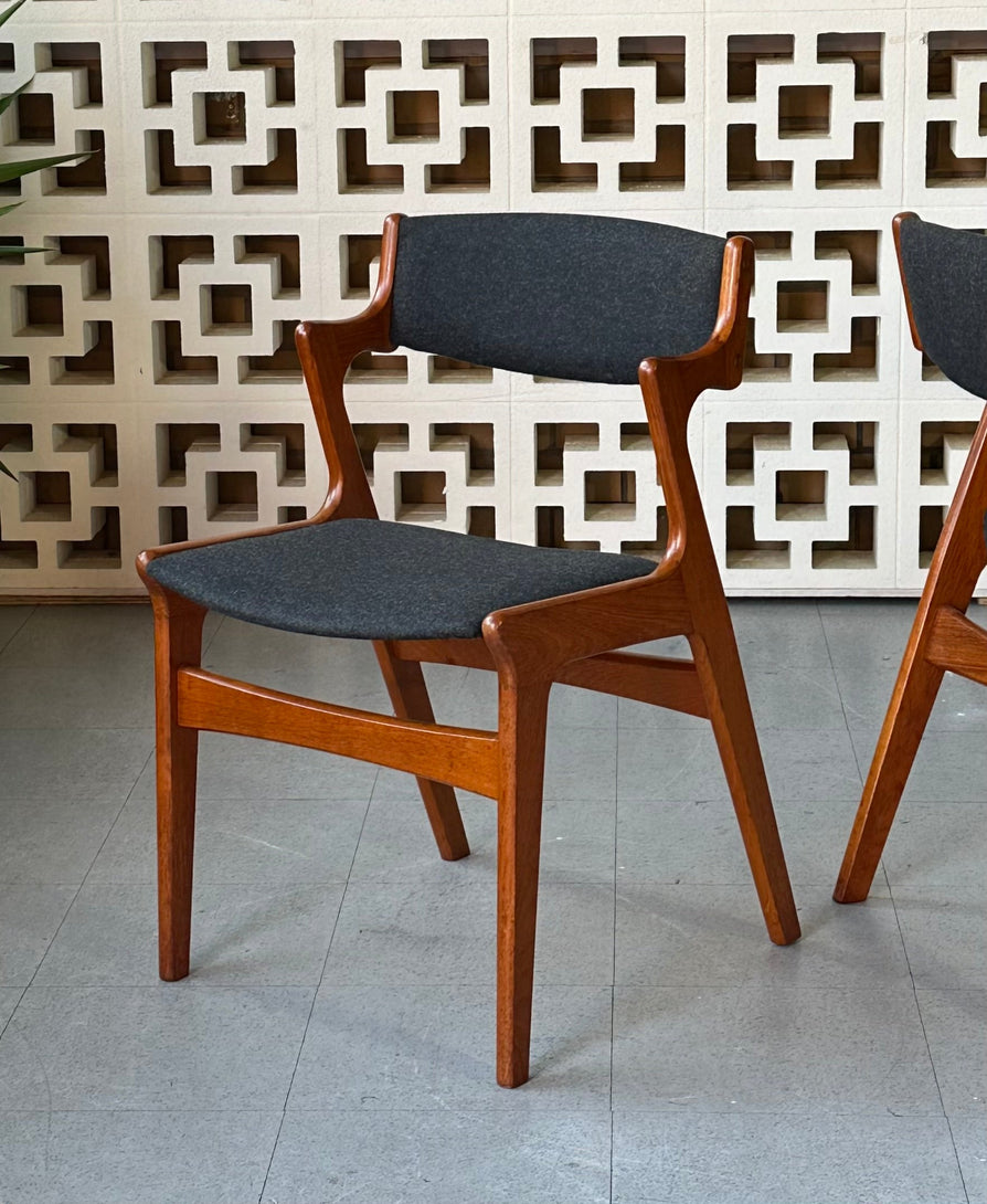 Six Danish Elbow Dining Chairs by Nova