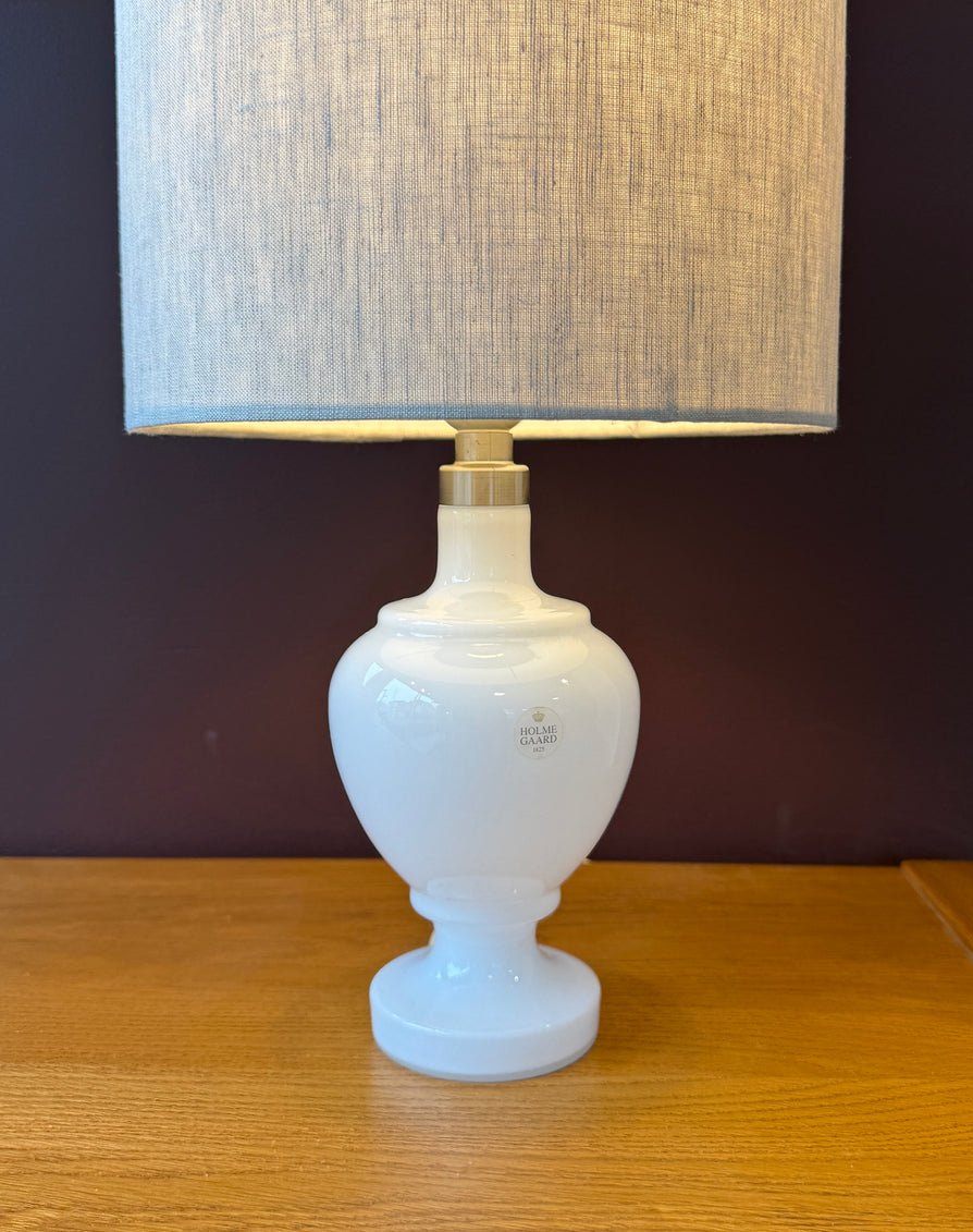 Michael Bang for Holmegaard “Roma Mellem” Table Lamp in Opaline