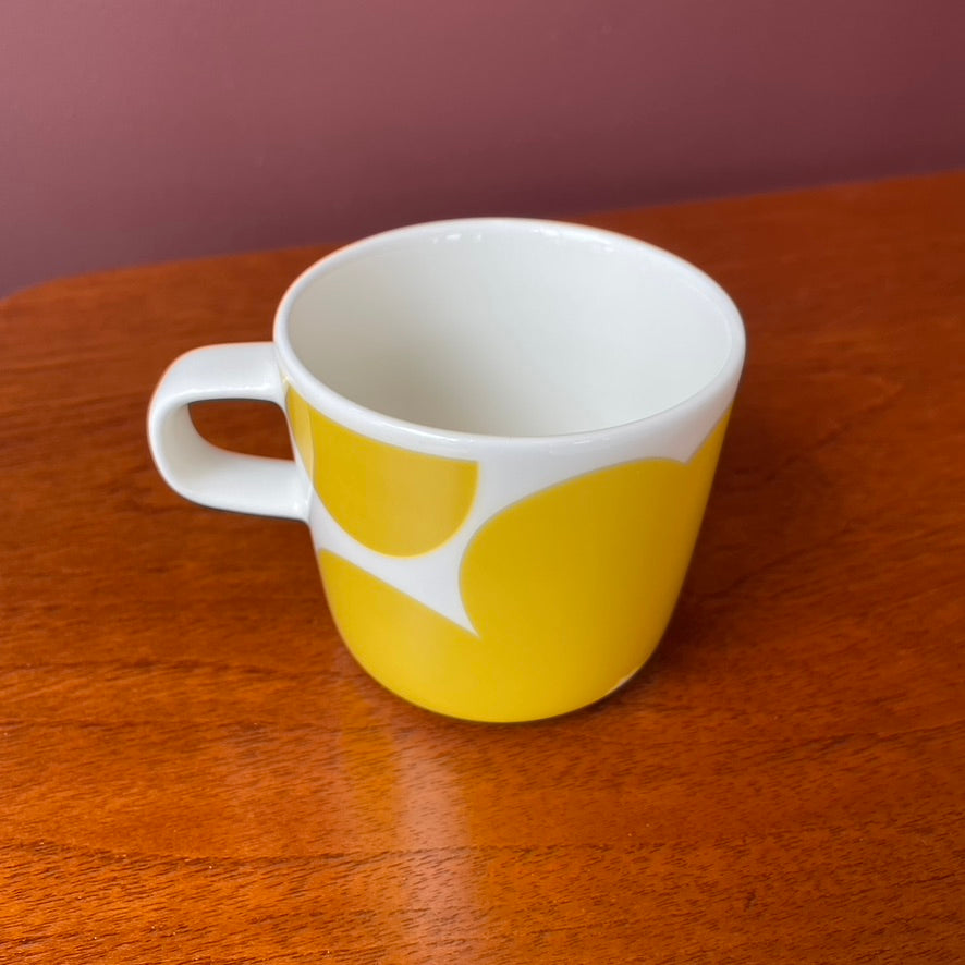 Marimekko Coffee Cup - Oiva / Iso Unikko in Yellow