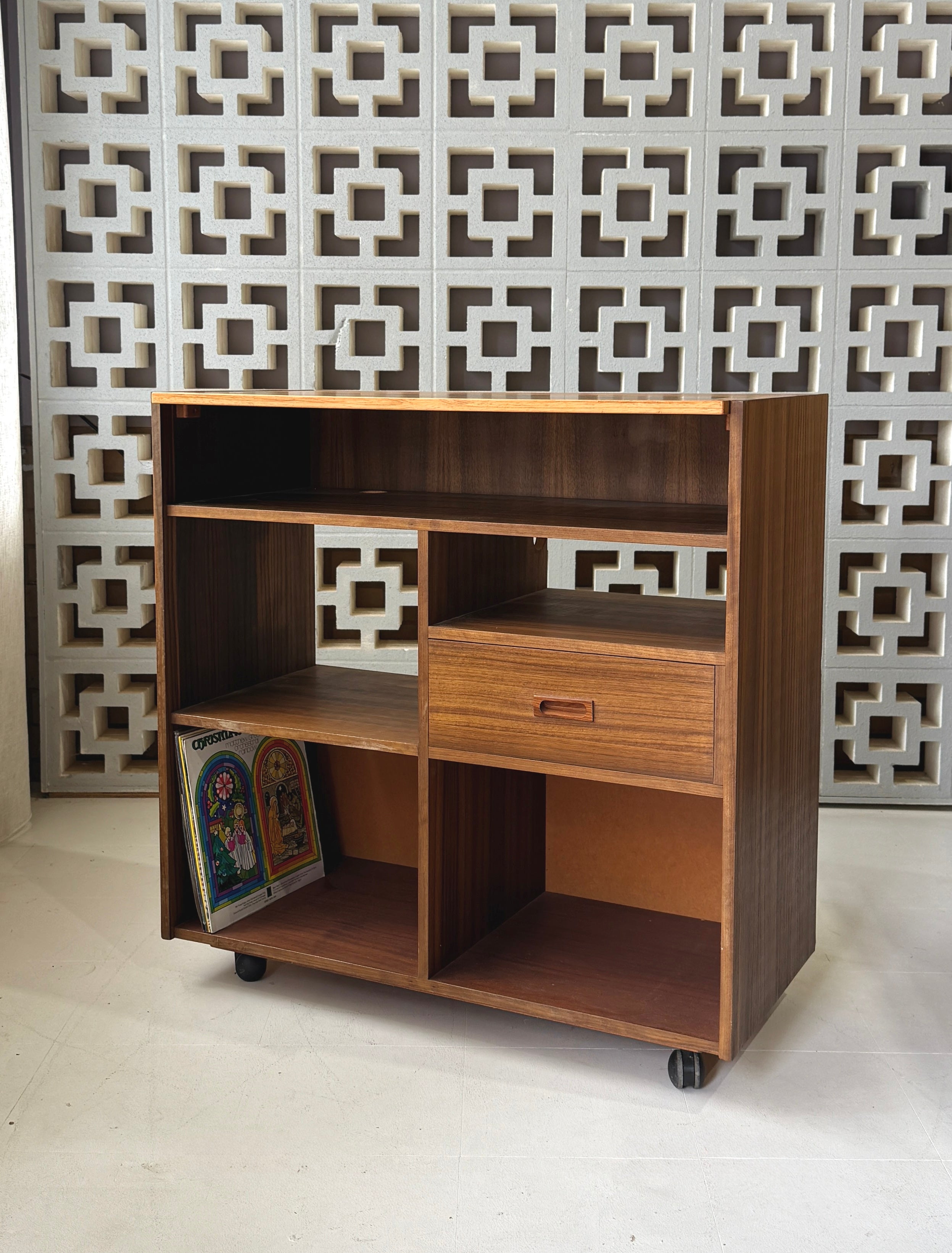 Mid-Century Record Cabinet