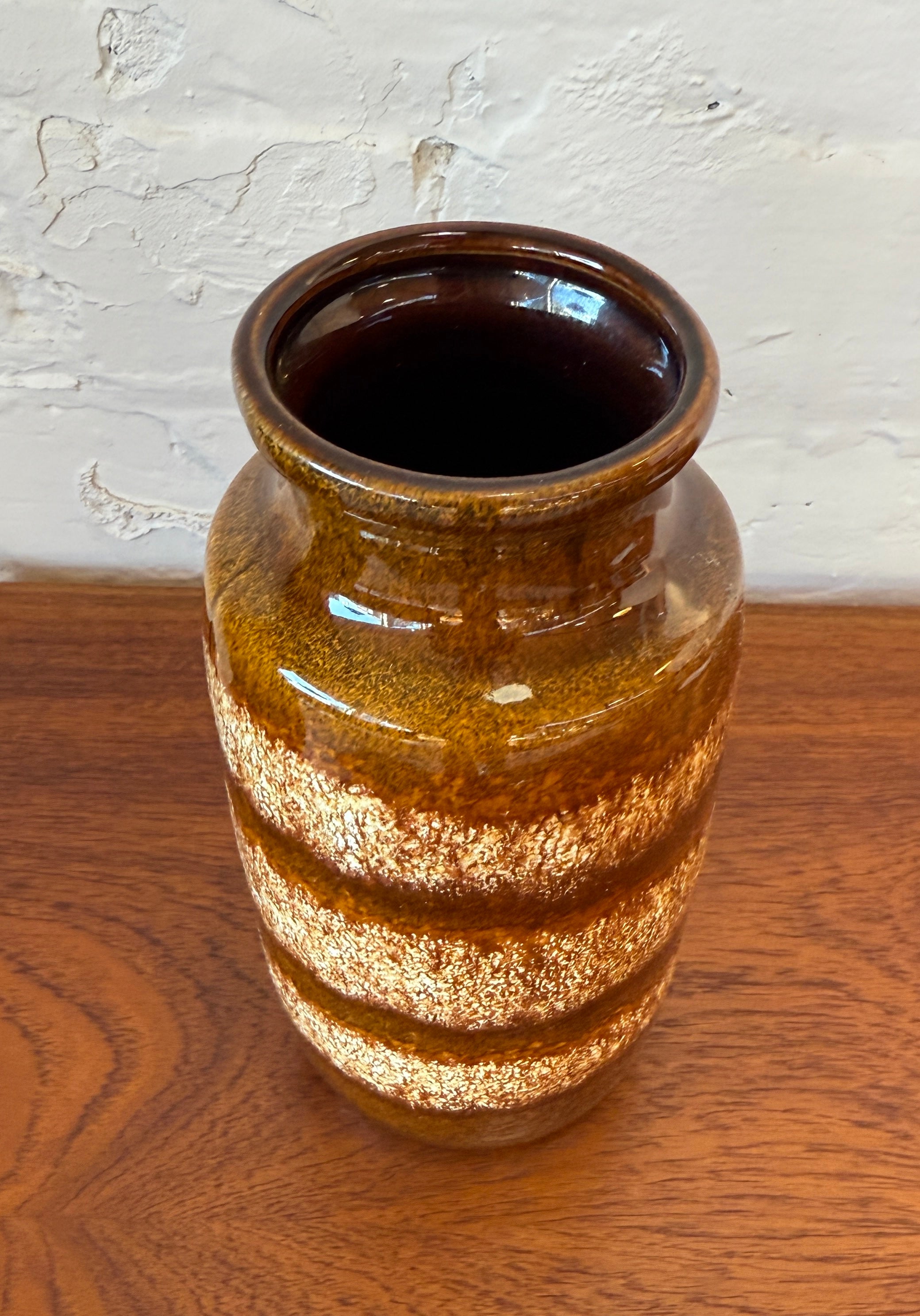 West German Fat Lava Table Vase - Scheurich
