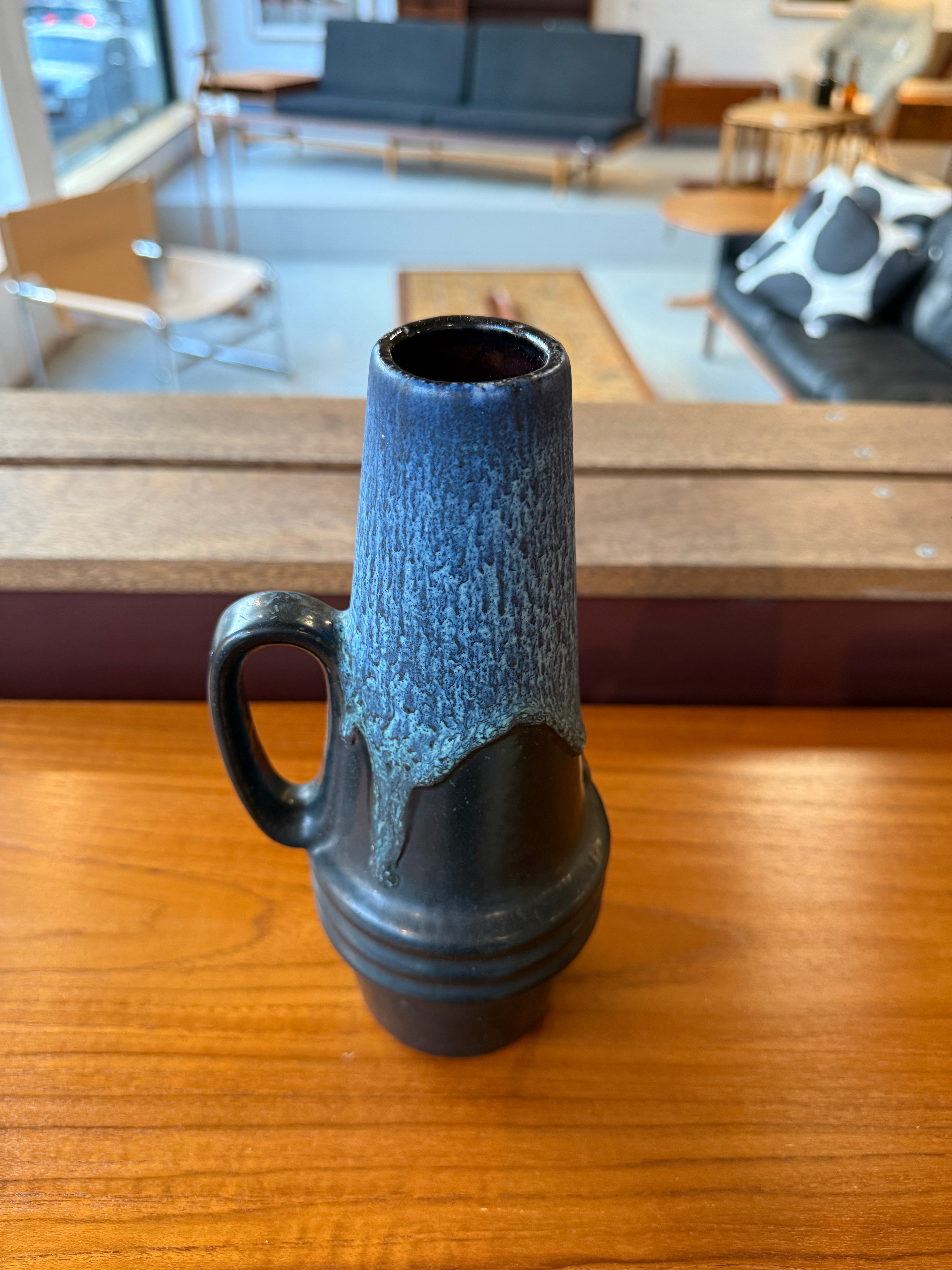 Fat Lava West German Handled Vase - Scheurich