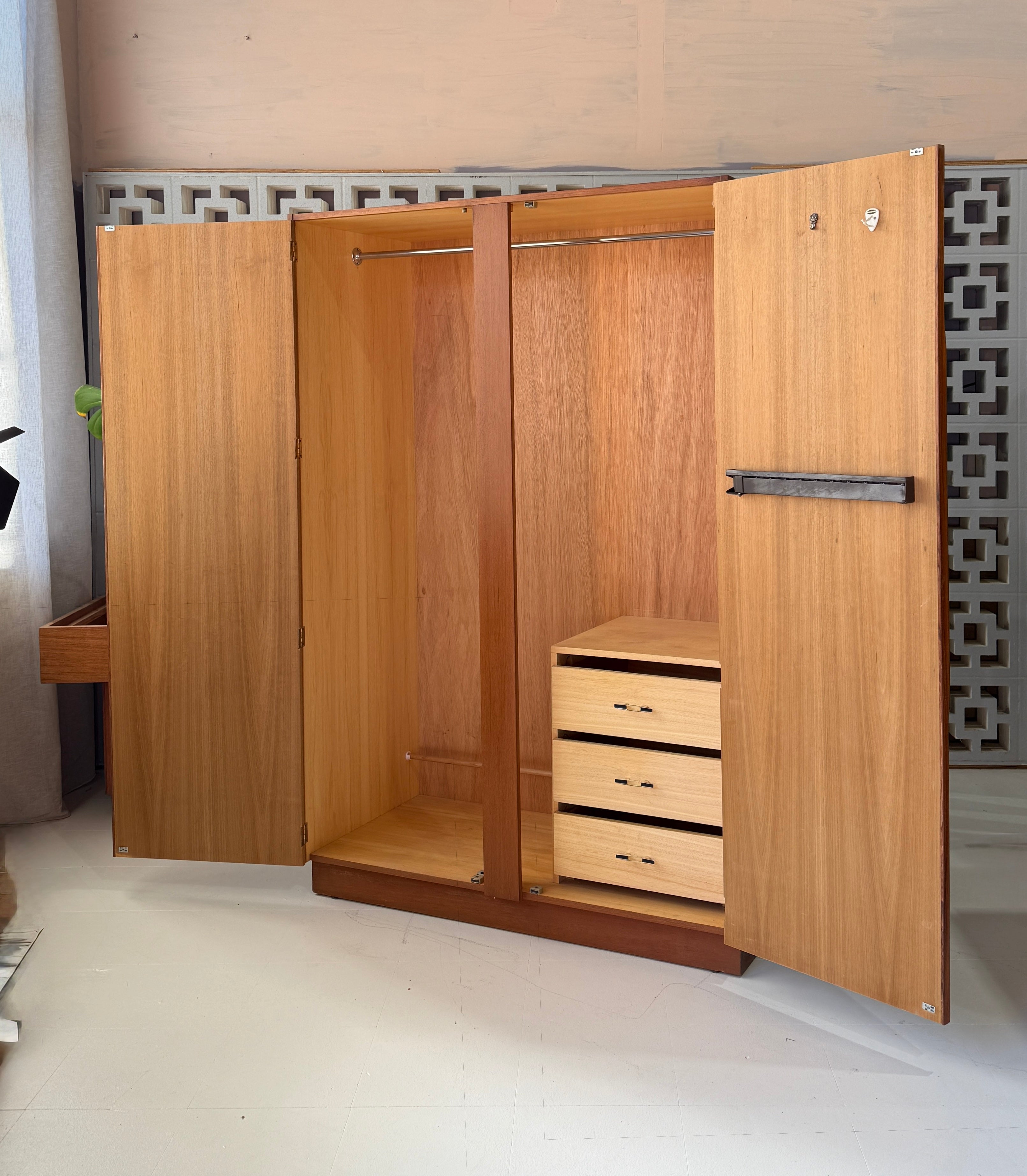 Mid-Century Wardrobe in Teak