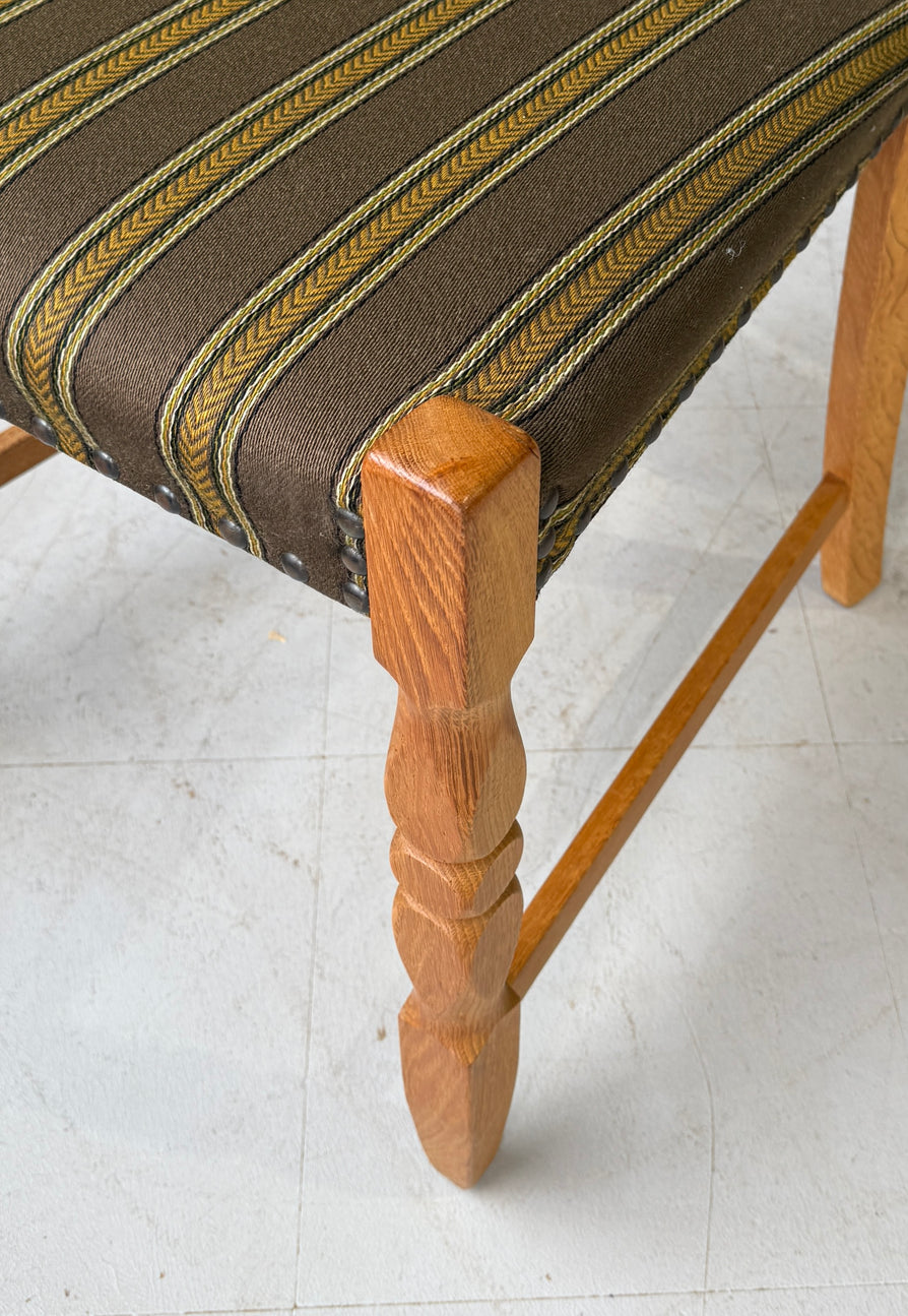Six Henning Kjærnulf Dining Chairs in Oak