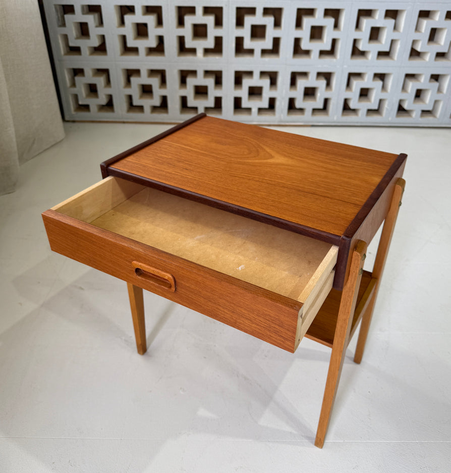 Single Bedside Table in Teak
