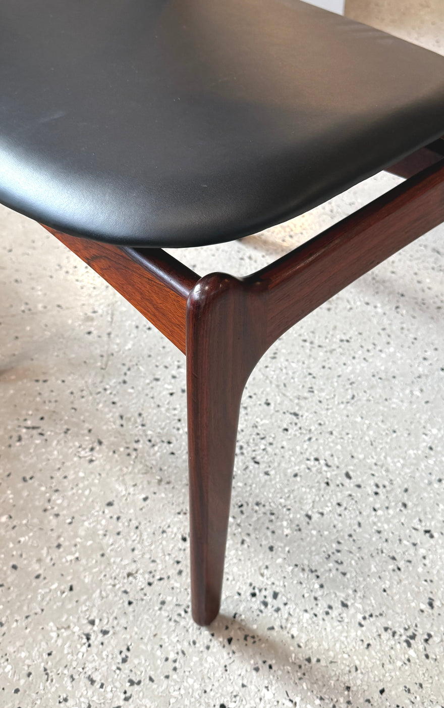 Erik Buch Model 49 Chair in Rosewood and New Leather