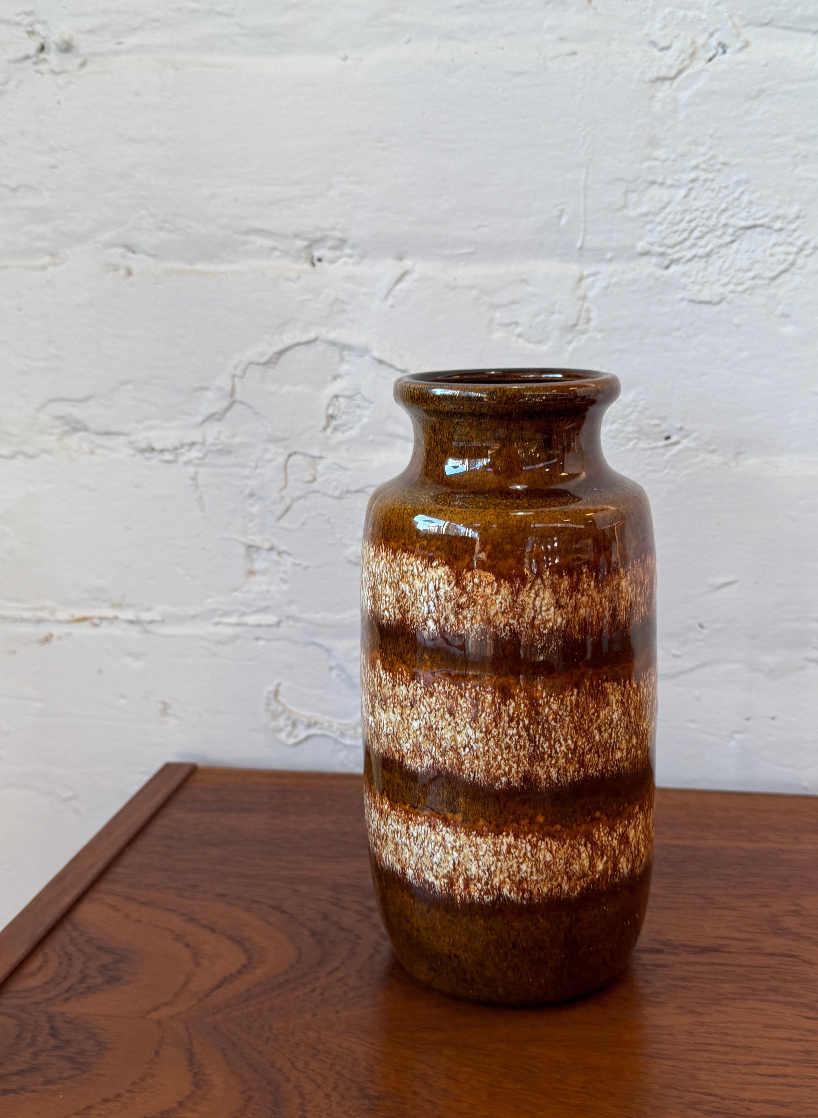 West German Fat Lava Table Vase - Scheurich