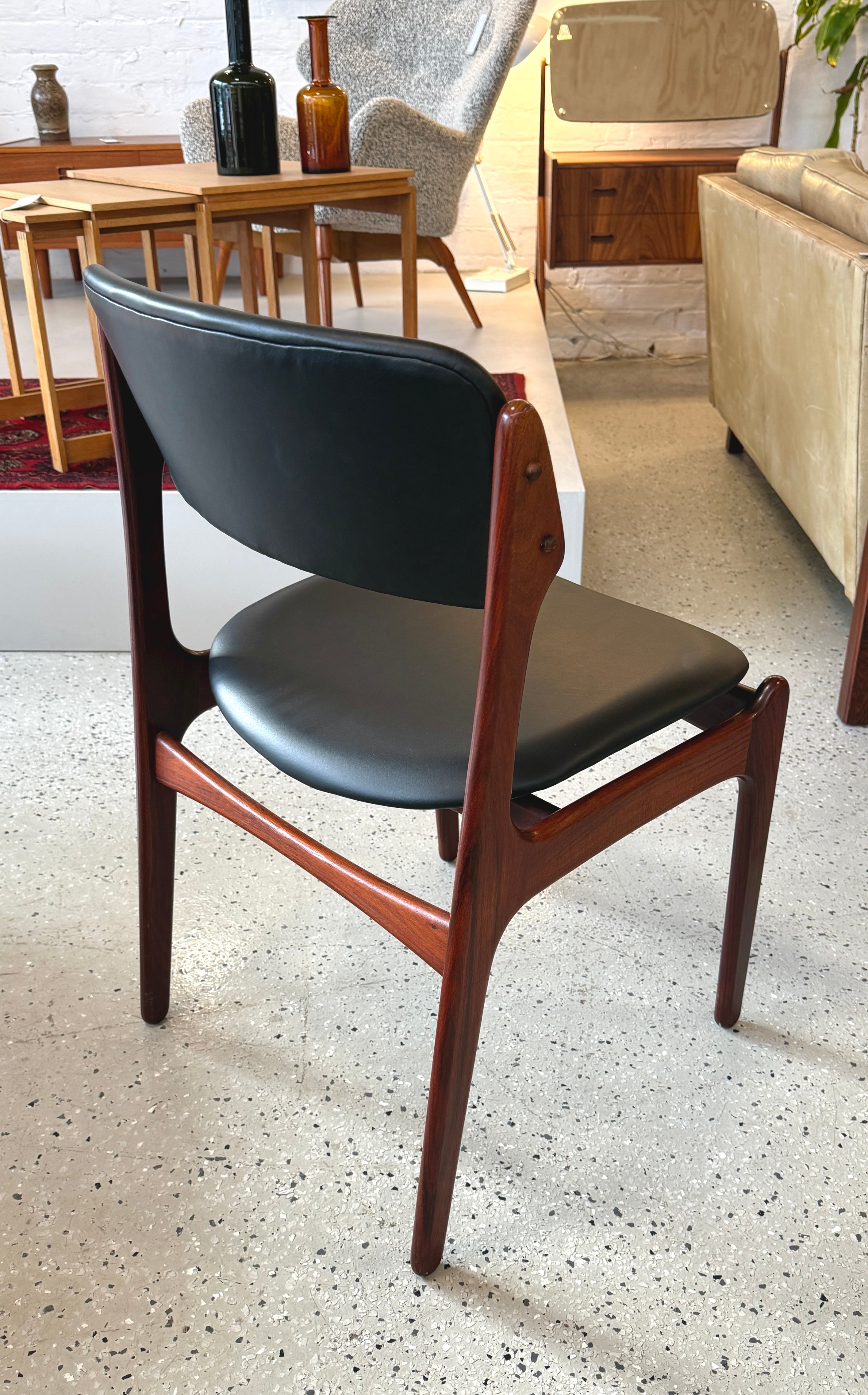 Erik Buch Model 49 Chair in Rosewood and New Leather