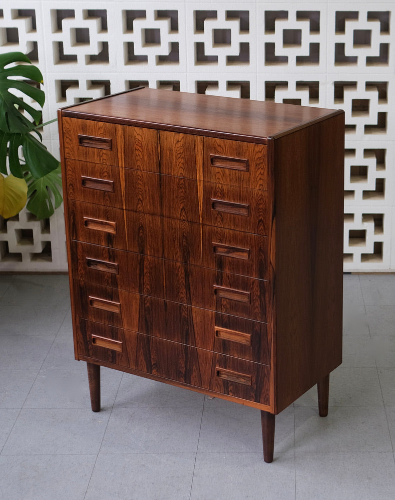 Danish Chest of Drawers in Rosewood