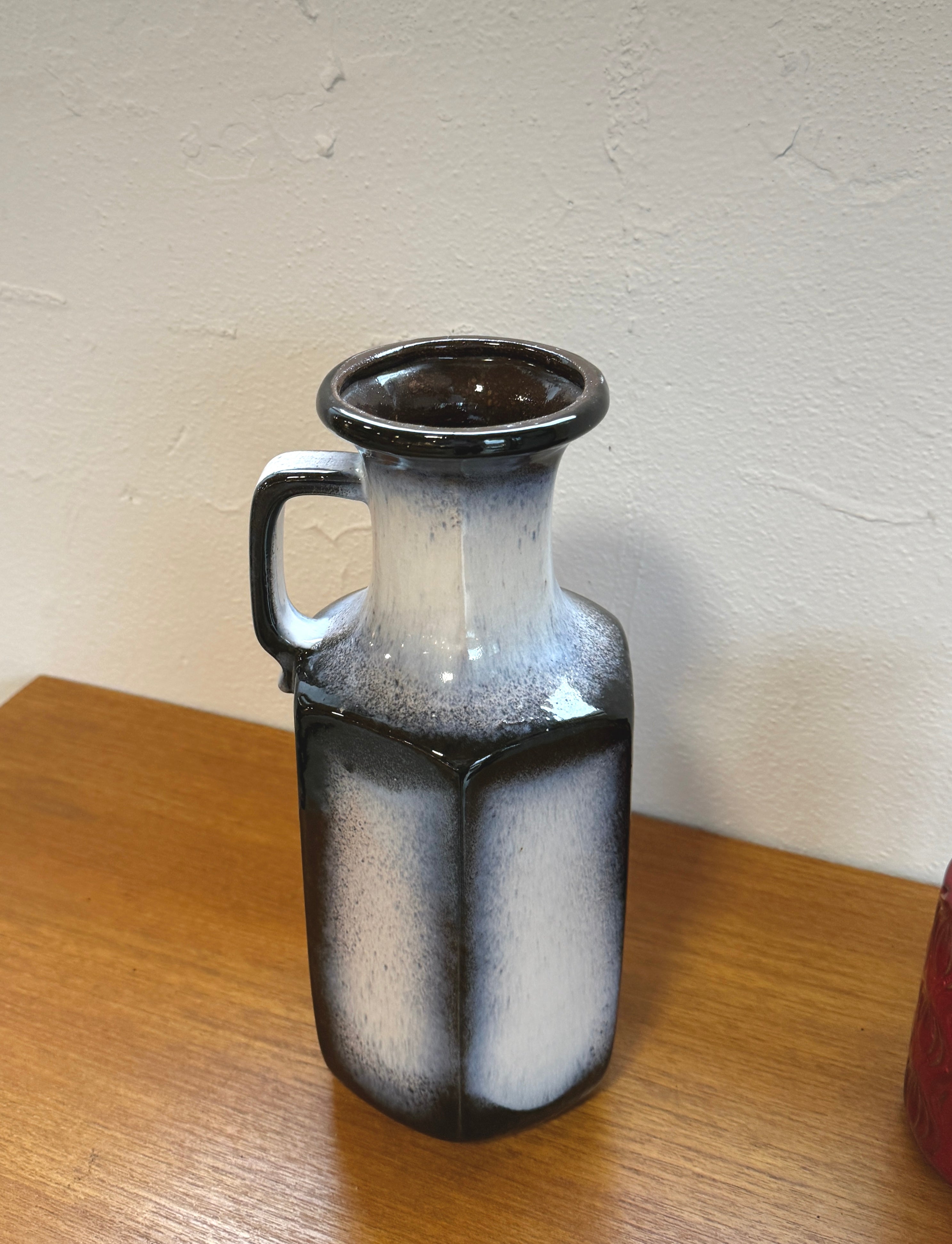 Scheurich Fat Lava West German Handled Vase - Scheurich