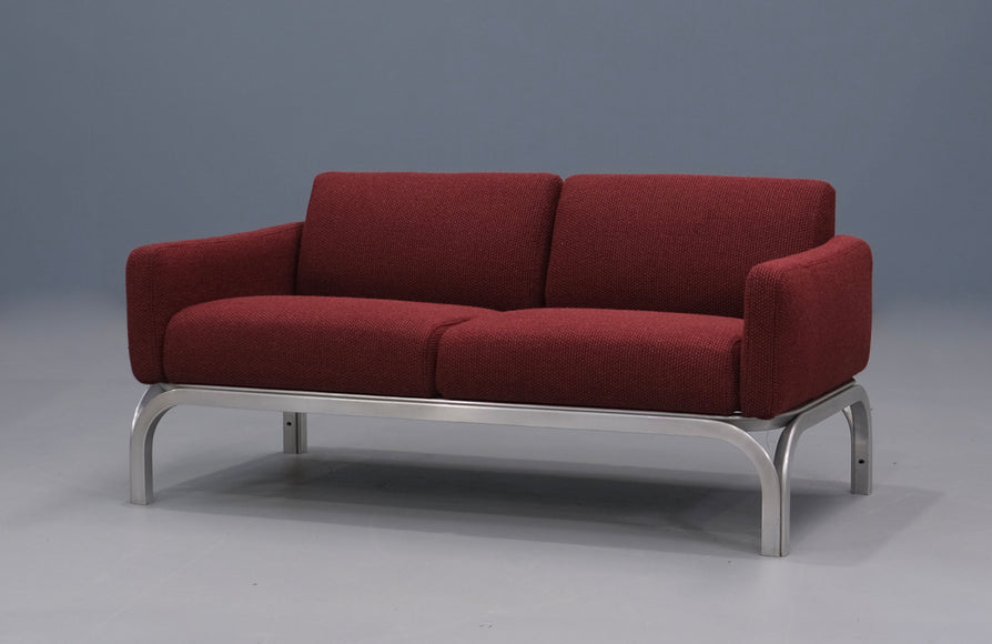 FOR HIRE ONLY: Jørn Utzon “New Angle” Two Seater Sofa in Instyle Kindred