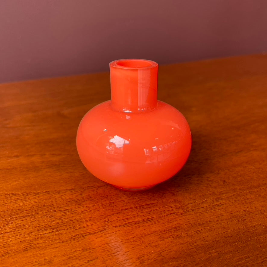 Marimekko Mini Glass Vase - Orange