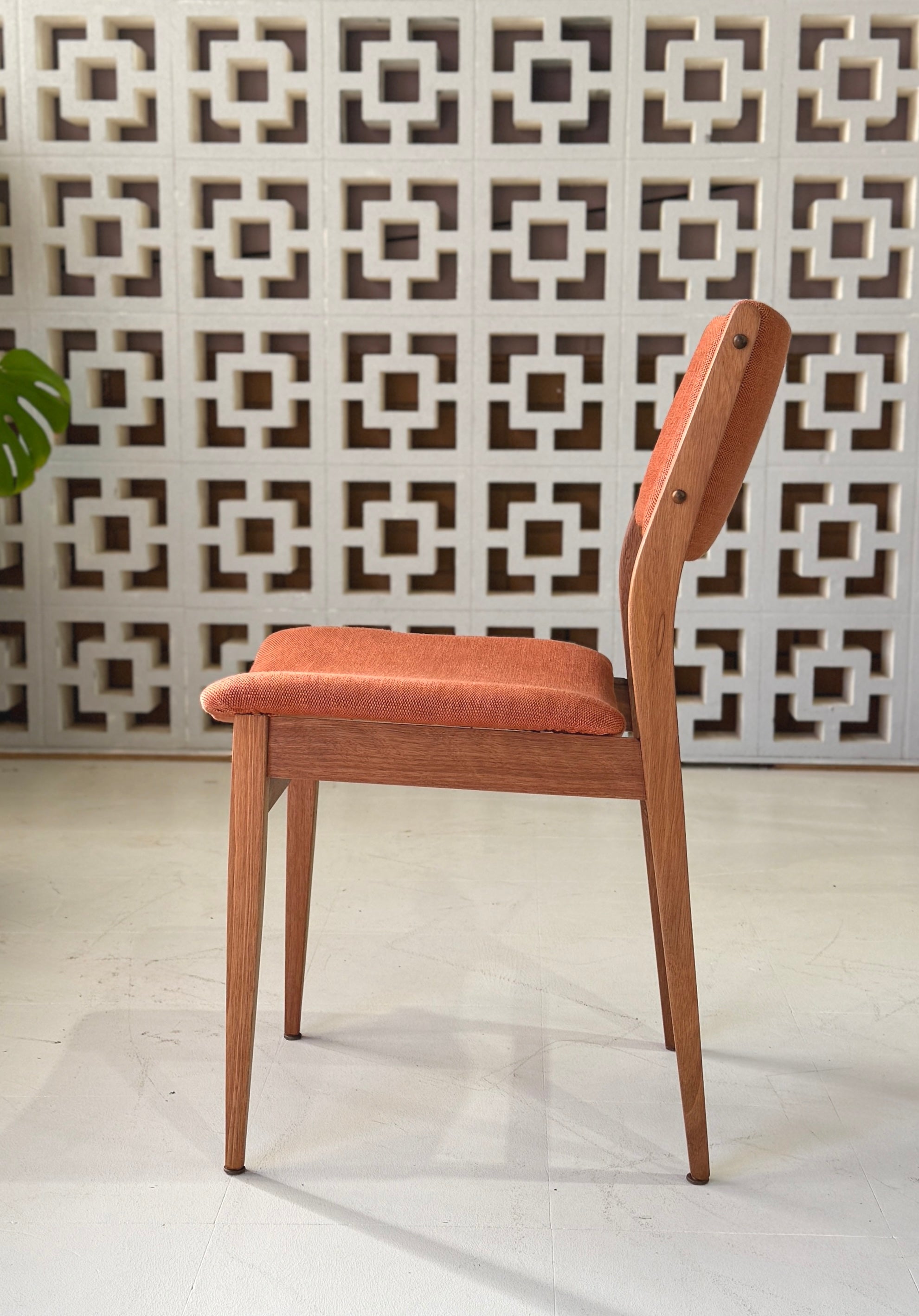 Mid-Century Dining Chair in New Fabric (make up a set)