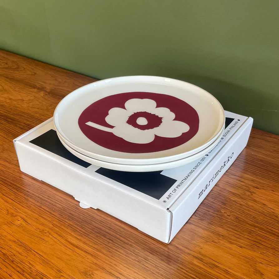 Marimekko Oiva / Unikko Plate Set