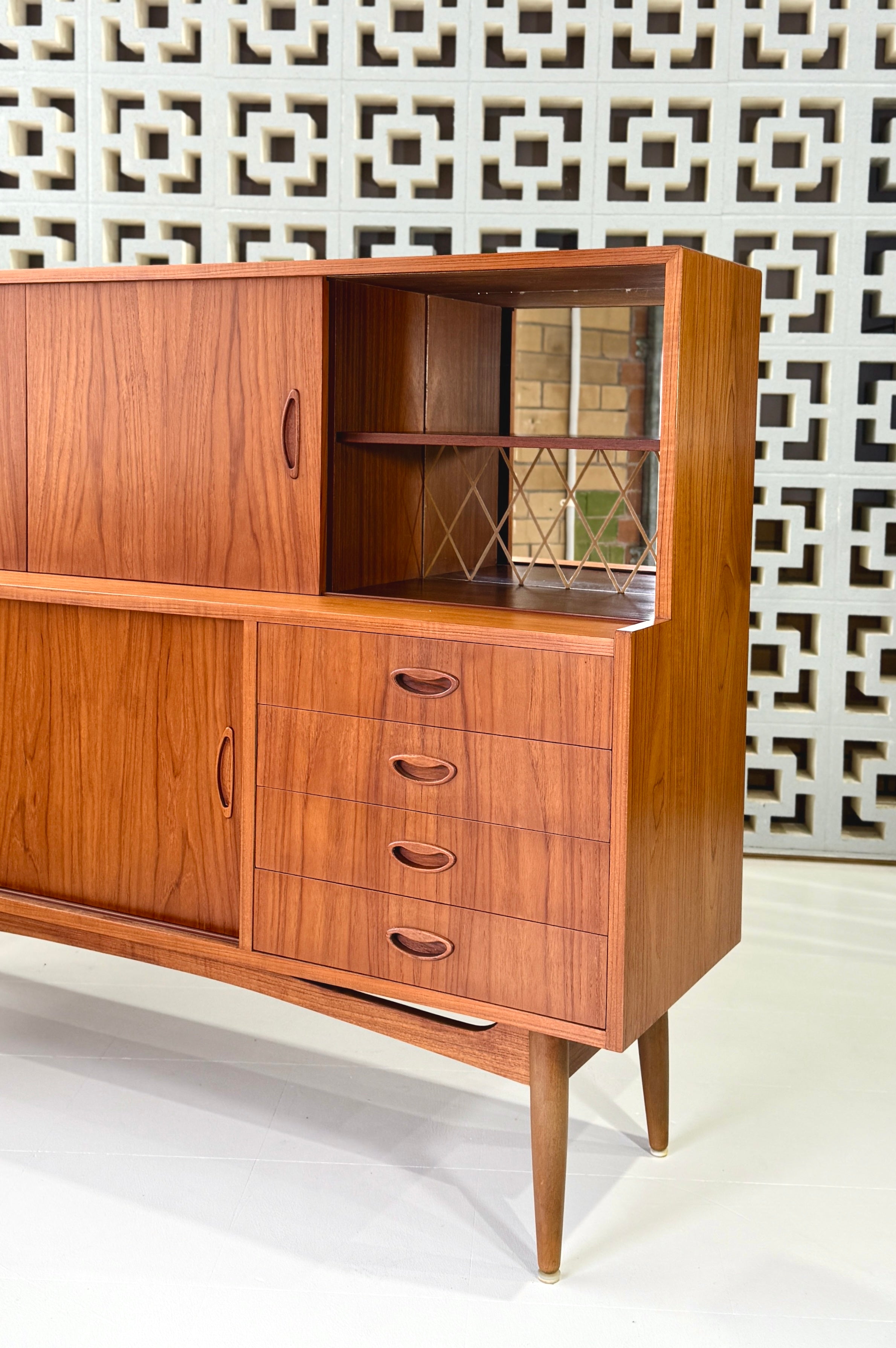 Danish Highboard in Teak