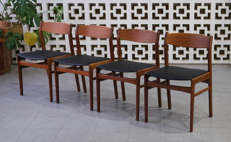 Four Kirkegaard Dining Chairs in Teak
