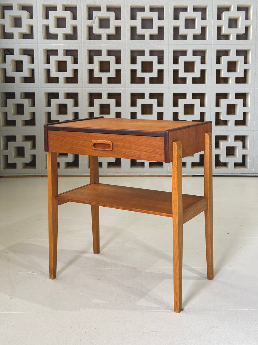 Single Bedside Table in Teak