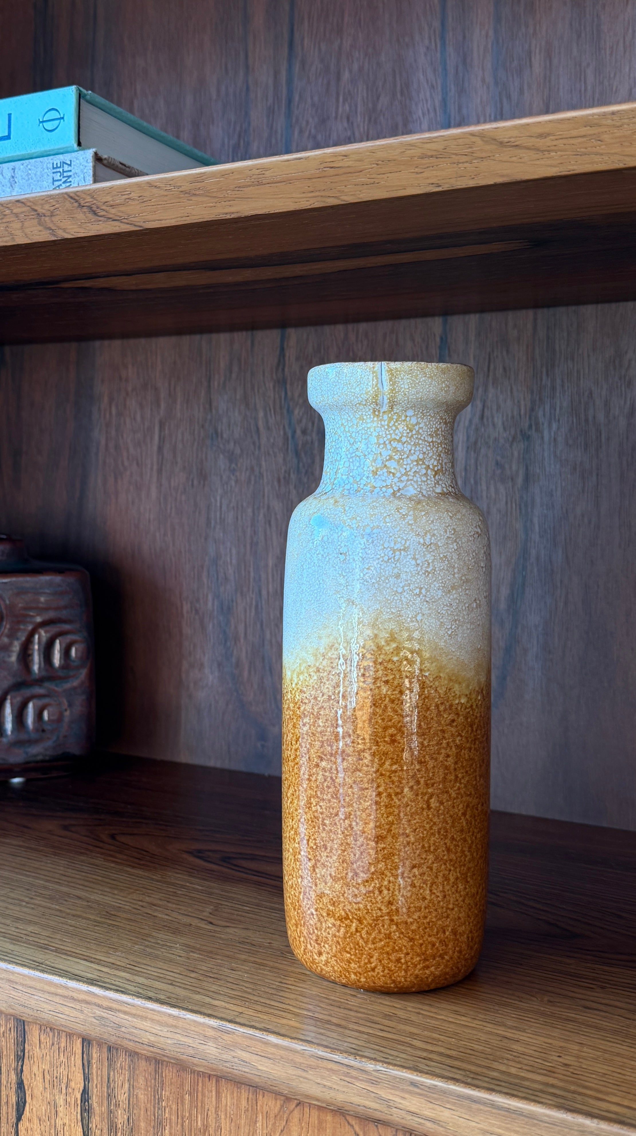West German Fat Lava Table Vase - Scheurich