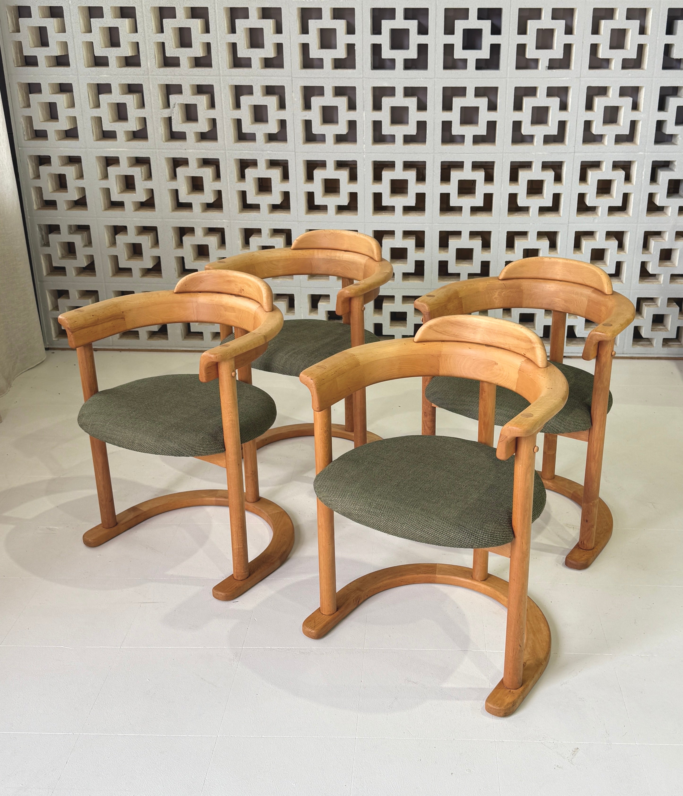 Four 1980s Austrian Dining Chairs