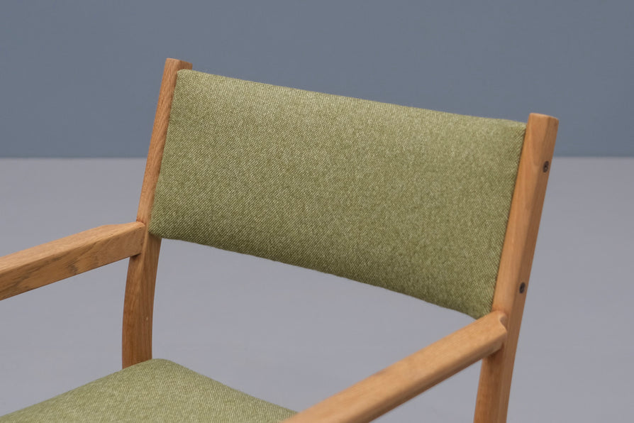 Danish Armchair in Oak & New Wool