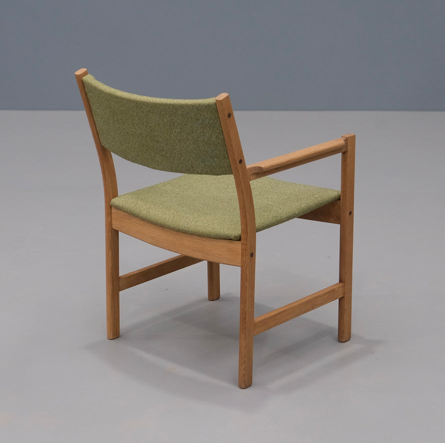 Danish Armchair in Oak & New Wool