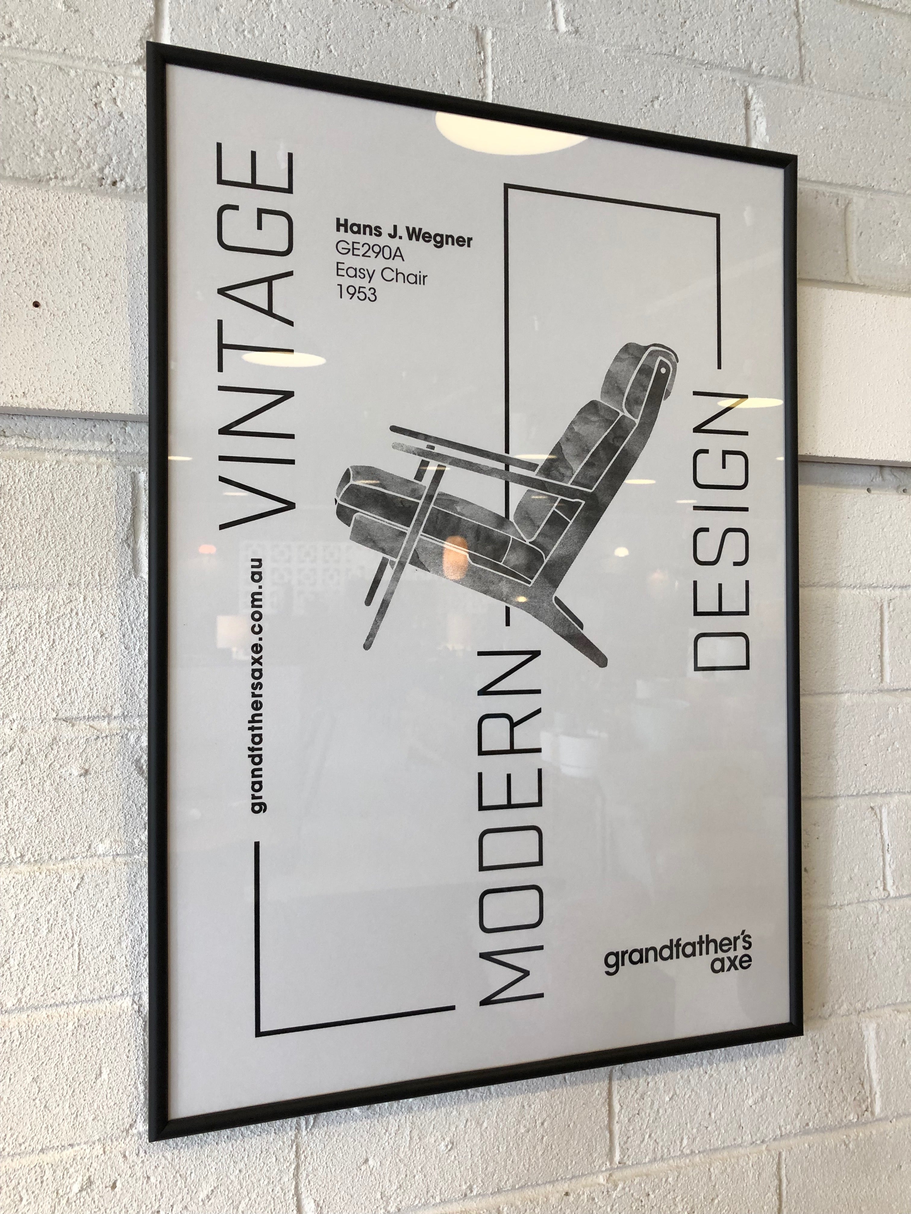 Grandfather’s Axe Poster - Hans Wegner design