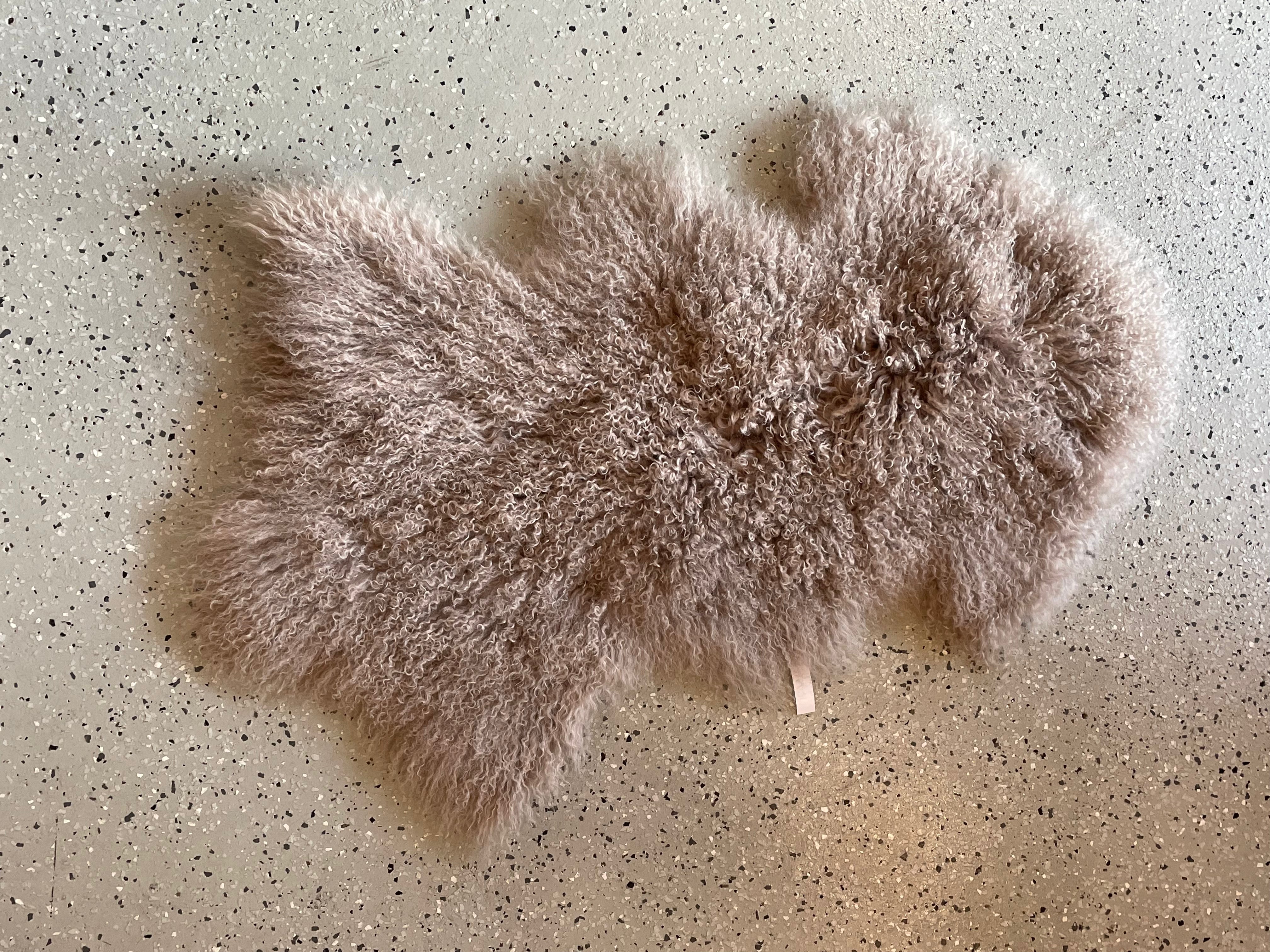 Mongolian Sheepskin in Fawn Colour