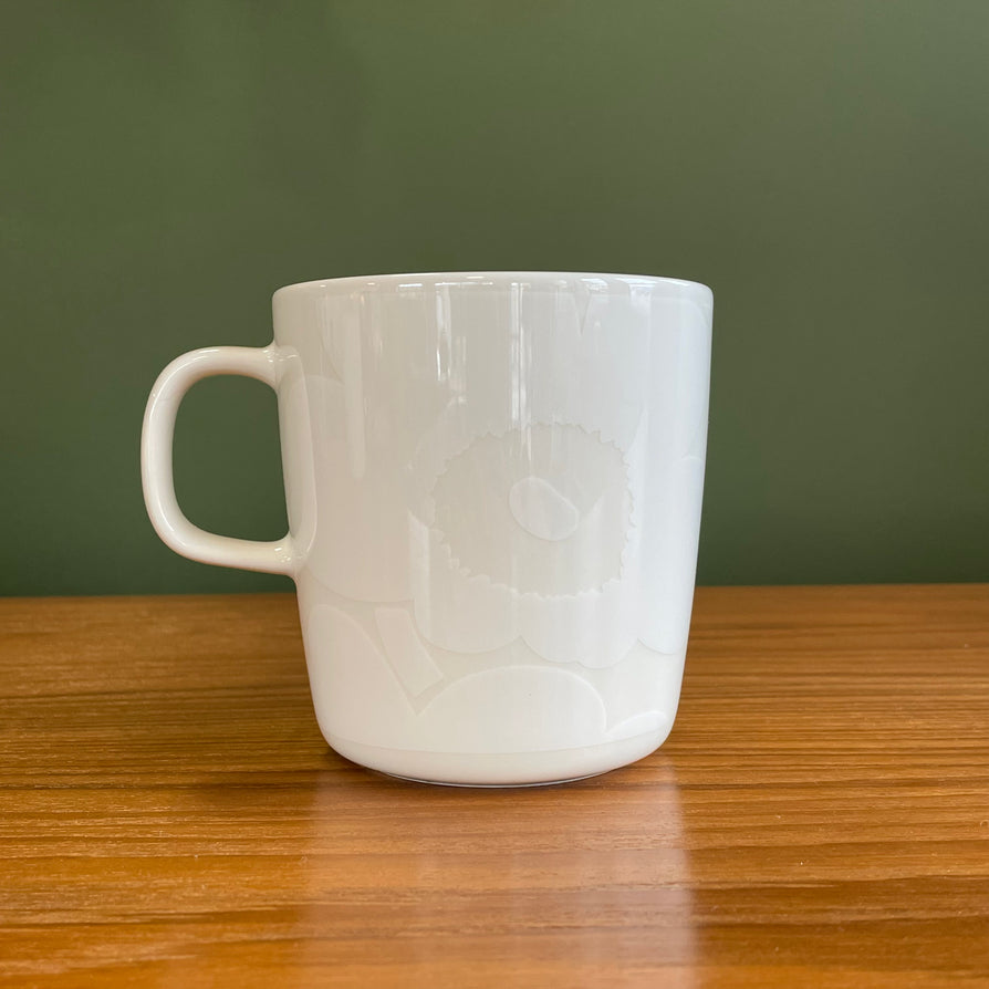 Marimekko Oiva Mug - Unikko in White