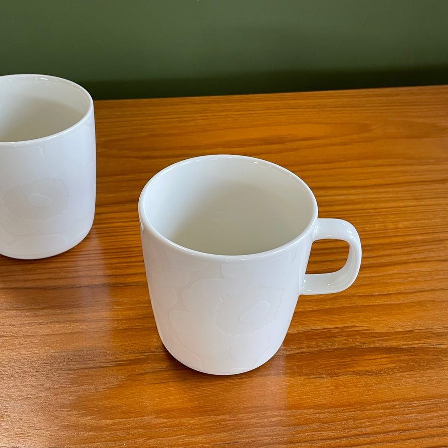 Marimekko Oiva Mug - Unikko in White