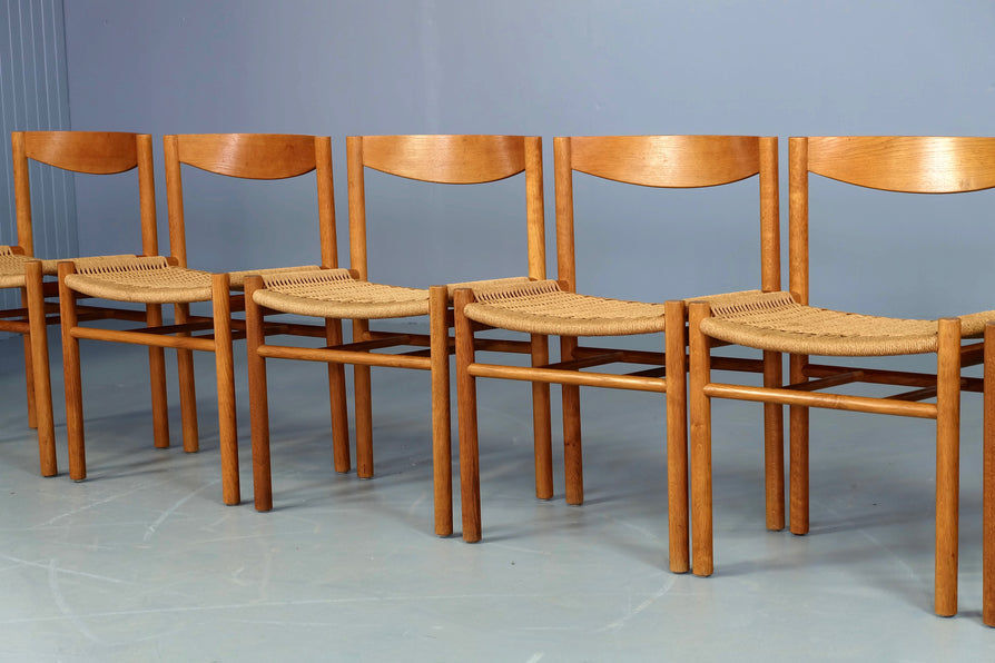 Six Vilhem Wohlert Dining Chairs in Oak