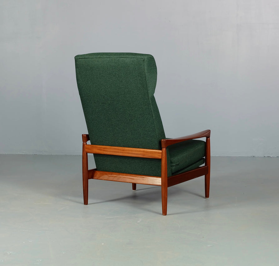 Erik Wortz High-Back Lounge Chair in Teak