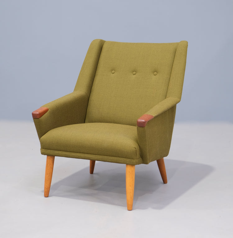 Mid-Century Lounge Chair in New Upholstery